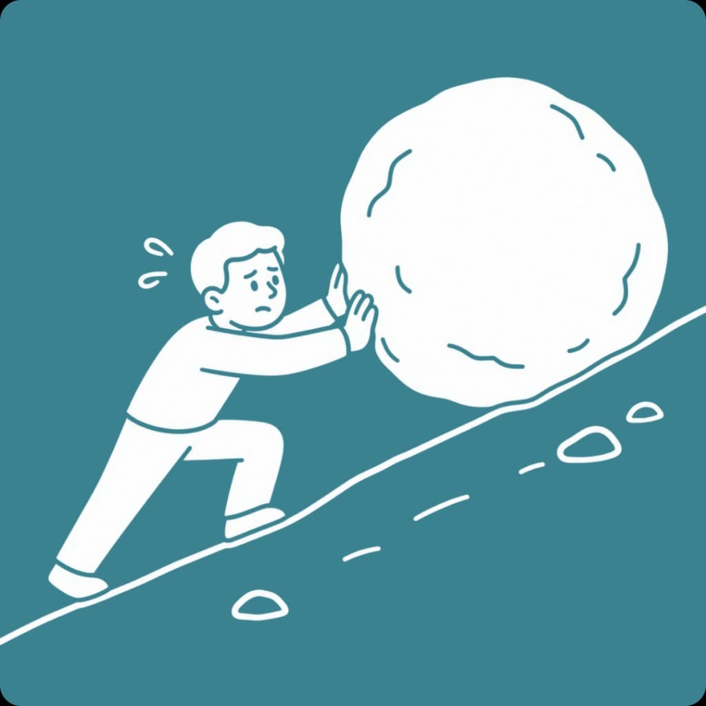Illustration of pushing against project constraints and limitations